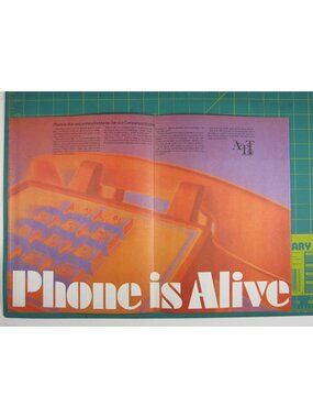 Print Ad Phone Is Alive AT&T Telecommunications Network 3 PG Business Seattle